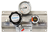 Панель азот с мембранным вентилем