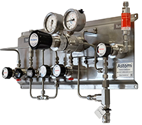 Рампа ацетилен с 2-х ступенчатым регулятором и мембранными вентилями и огнепреградителем